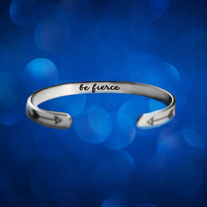 "Be Fierce" Bangle Bracelet